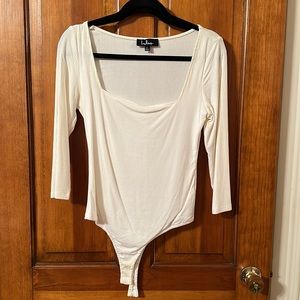 Lulus Body Suit White